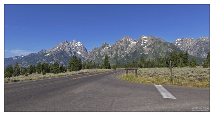 Вид на горный хребет Титон.