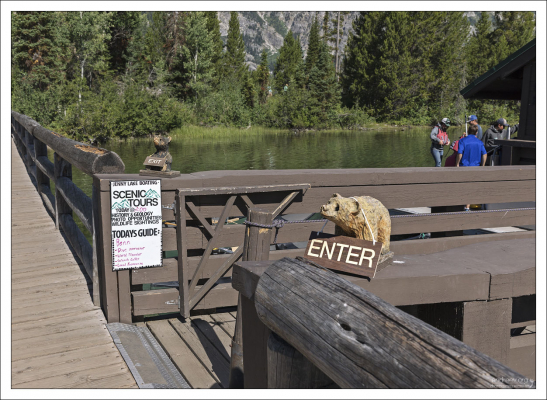 Вход на лодочную станцию озера Jenny.