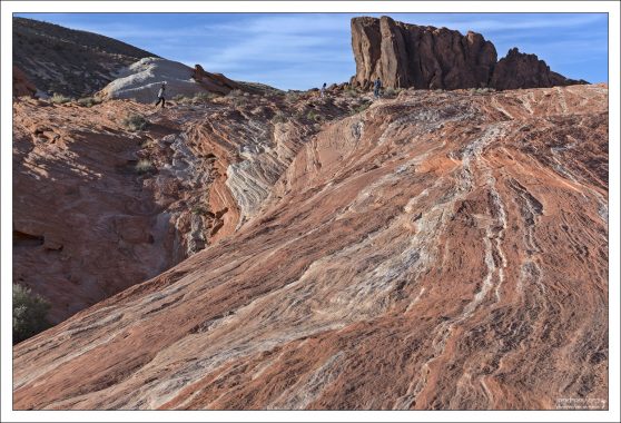 Каменная "волна" на закате.