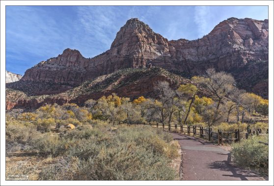 Золотая осень в парке Зайон.