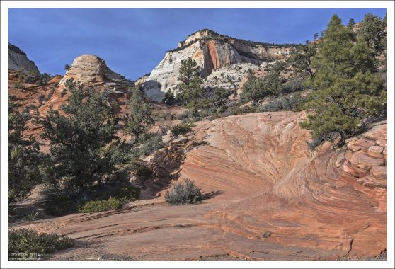 Богатая палитра песчаника Навахо.