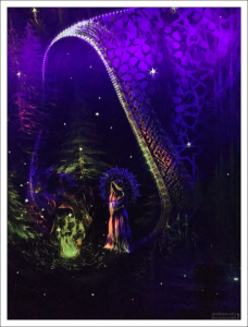 Ультрафиолетовая комната в Музее оптики.