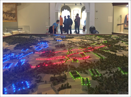 Бородинский военно-исторический музей-заповедник. Макет поля сражения.