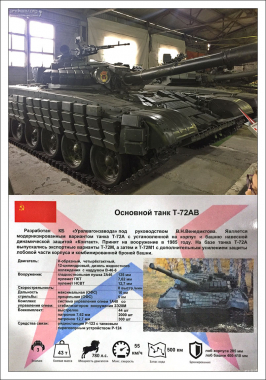 Т-72 «Урал» — советский основной танк. Самый массовый танк второго поколения. Принят на вооружение в Вооружённых Силах СССР в 1973 году.