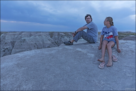 Илья и Саша на обзорной площадке White River valley overlook.