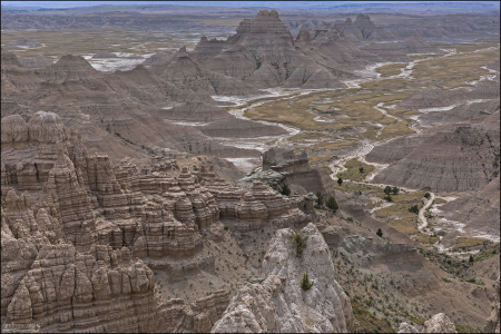 Южная часть (South Unit) национального парка Badlands не так сильно посещаема туристами.