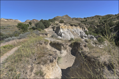 Wind Canyon в южной части национального парка Теодор-Рузвельт.