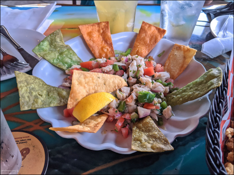 Севиче в ресторане The Buzzard's Roost.