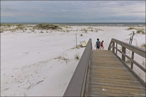 Shell Island - необитаемый барьерный остров протяжённостью около 7 миль (~11 км). Флорида.