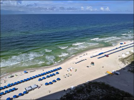 Вид с балкона квартиры в комплексе Club Wyndham на Мексиканский залив.