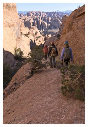 Каньон Bow and Arrow Canyon, где проходят несколько этапов раппелинга.