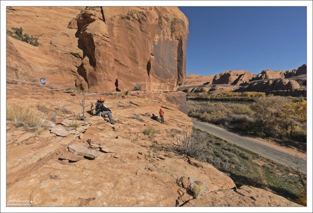 Плато над дорогой Potash road.
