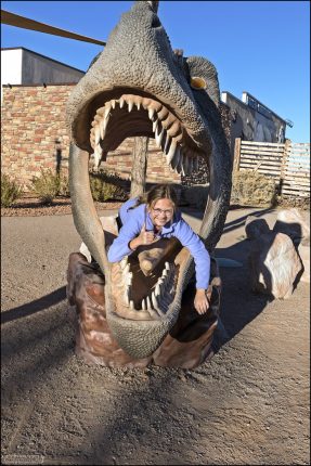 На детской площадке рядом с музеем Moab Giants (Юта).