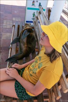 Саша и отдыхающий товарищ :)