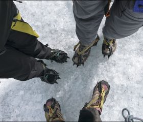 Ножки в "кошках".